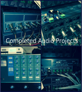 Completed audio projects.