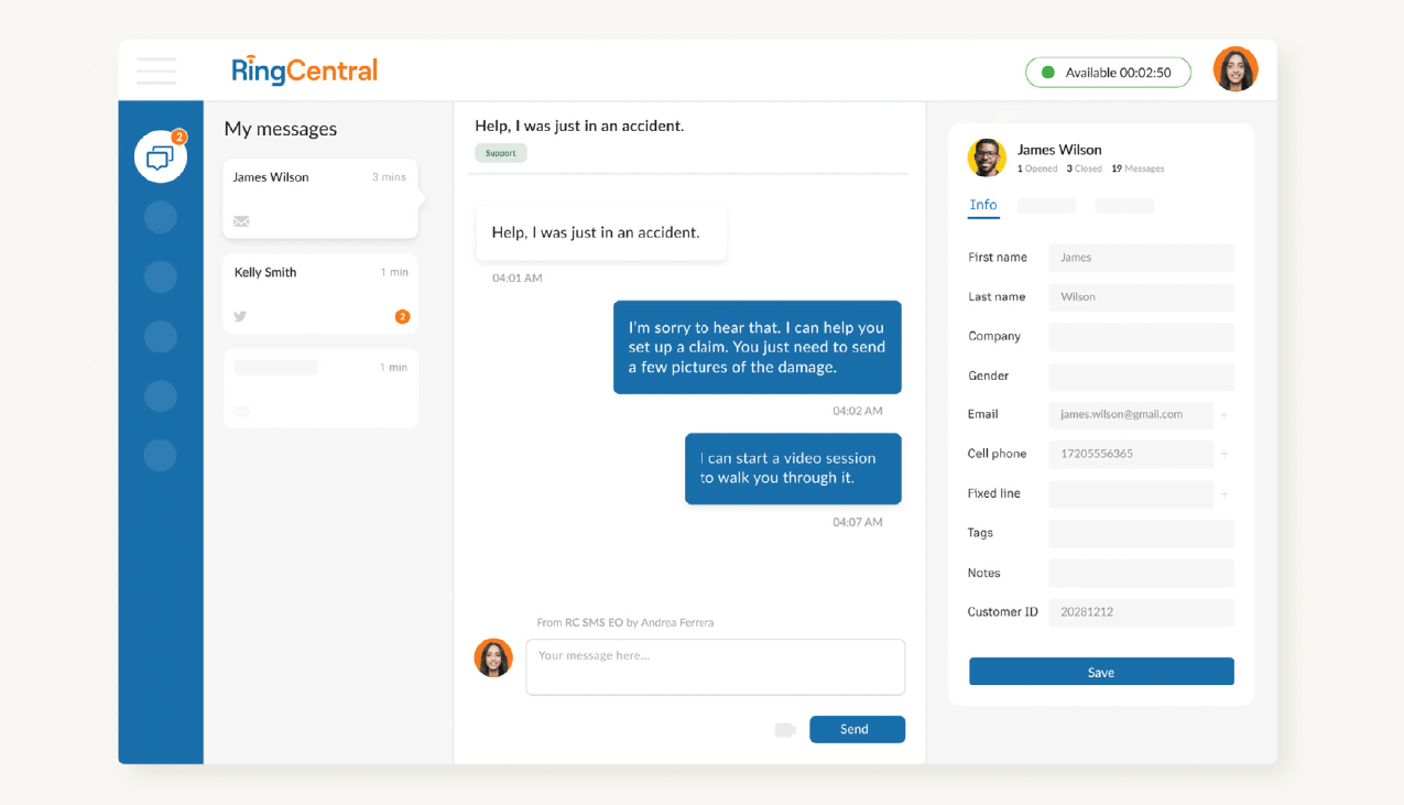 Ring Central RingCX - Professional Communication Solutions